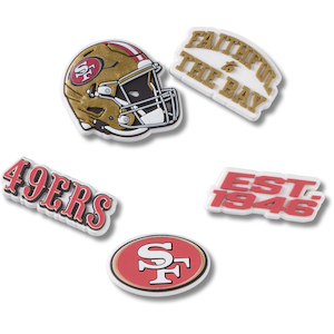 San Francisco 49ersCrocs NFL Jibbitz™ - 5pk