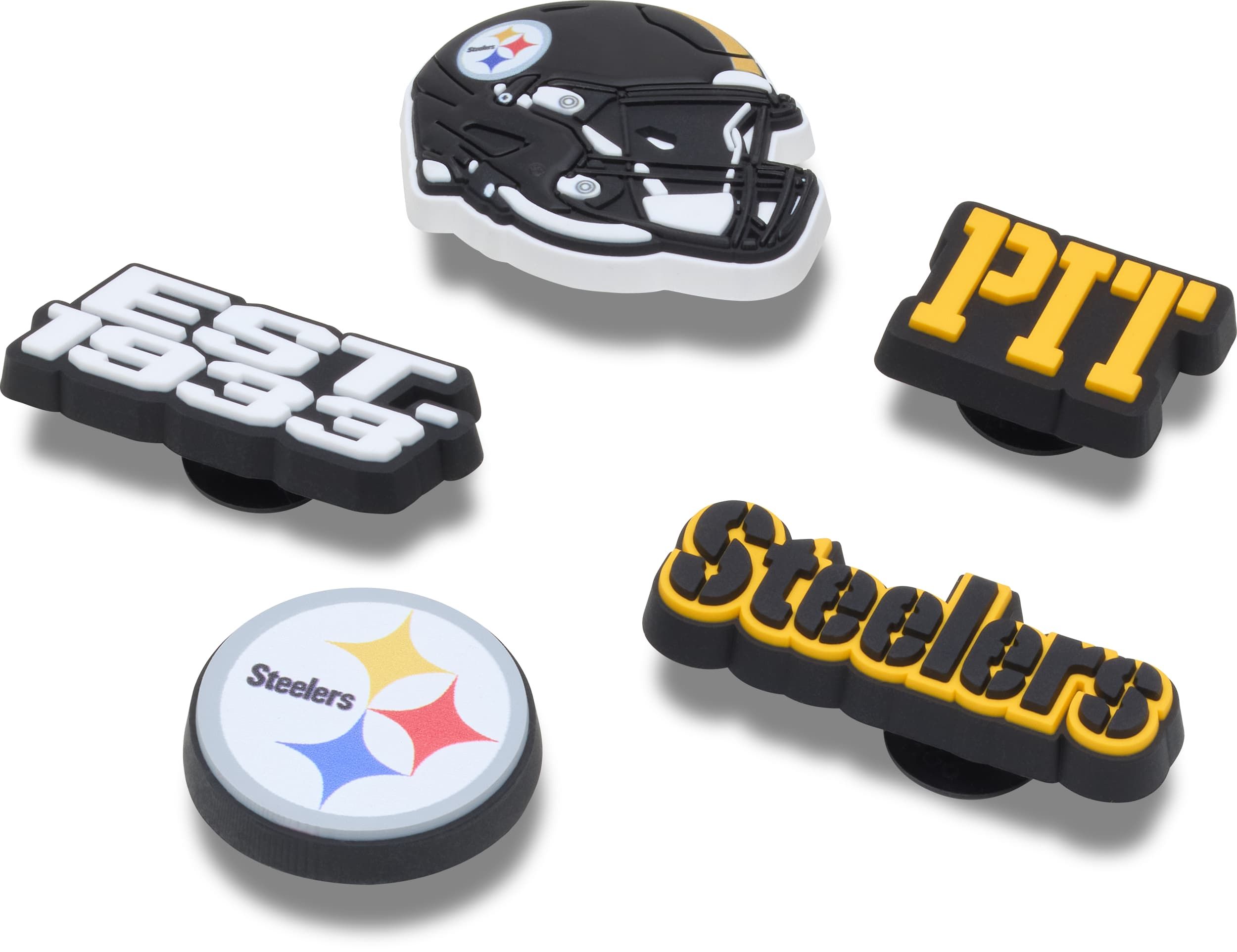Pittsburgh Steelers Crocs NFL Jibbitz™ - 5pk