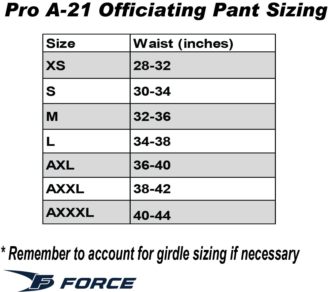 Force Pro A21 Officiating Hockey Pants