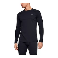 Under Armour Men's Packaged Base 2.0 Crewneck Front_Three_Fourths_Angled_Left