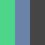 MATTE GREY/GREEN MIRROR 580G