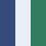 BLUE CBLT/KLY GRN/WHT/BLUE CBL