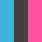 BLACK/BLUE/WHITE/PINK