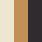 TAWNY BUFF, BLACK