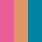 POISON PINK/SUN STREAM/BRIGHT AQUA