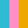 POISON PINK/SUN STREAM/BRIGHT AQUA