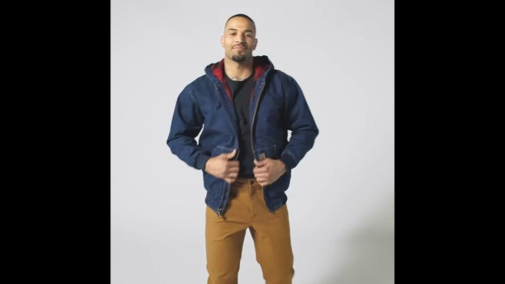Carhartt Men's Denim Active Insulated Heavyweight Work Jacket