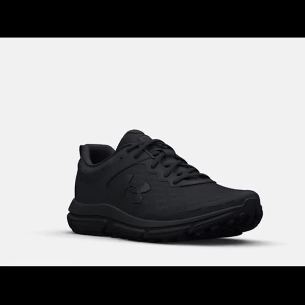 New Under Armour Men's UA Charged Assert 10 Shoes 3024590-003 Black/Black
